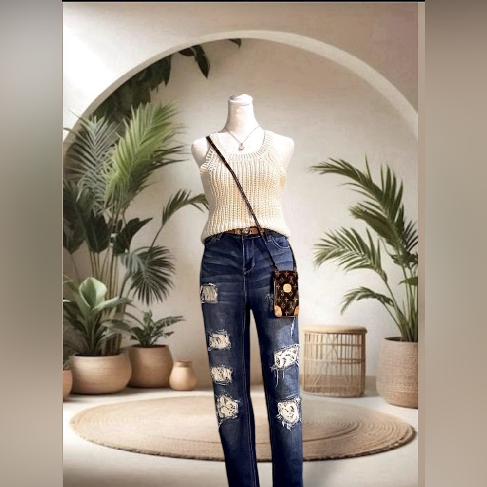RAMPAGE SOPHIE MID-RISE SKINNY JEANS DISTRESSED SIZE 11